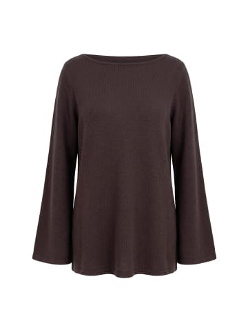 Ulla Popken Langarmshirt in mahagoni
