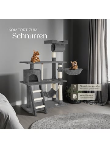 tectake Katzenbaum Marcel 141 cm Diverse Farben - Grau