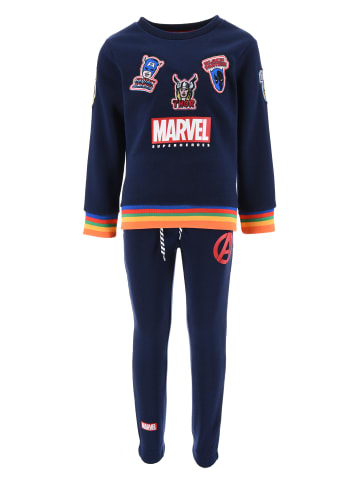 Avengers 2tlg. Outfit: Jogginganzug Ironman Hulk Sweatshirt mit Trainingshose in Blau