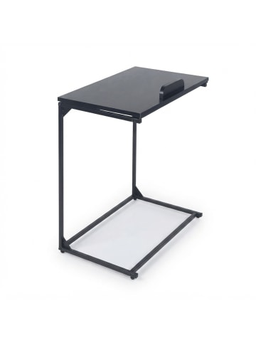 relaxdays Beistelltisch in Schwarz - (B)55 x (H)66 x (T)35 cm