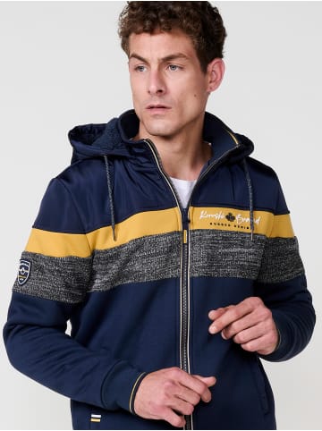 KOROSHI Sweatshirtjacke in blau