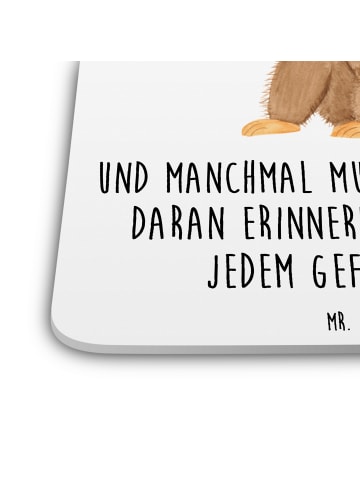 Mr. & Mrs. Panda Untersetzer Set Affe mit Spruch in Weiß