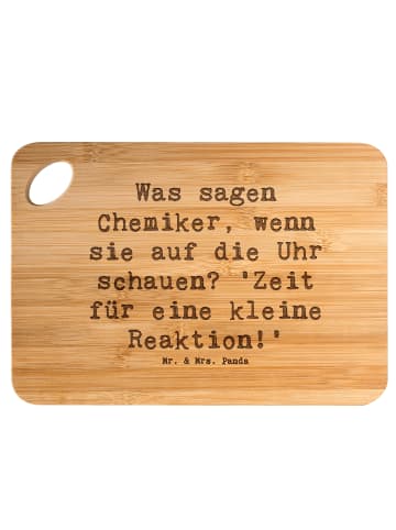 Mr. & Mrs. Panda Holzbrett Spruch Chemiker Reaktion mit Spruch in Braun