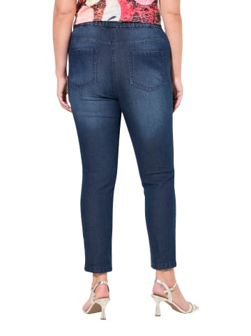 MIAMODA Schlupfhose in dark blue denim