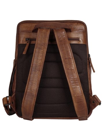 SPIKES & SPARROW Rucksack in cognac