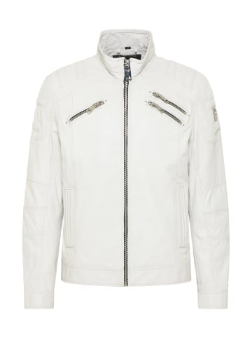 Carlo Colucci Lederjacke Joker in Weiß