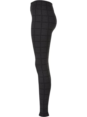 Urban Classics Urban Classics Damen Ladies Seamless Heritage Leggings in aspaltsquardcheck