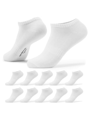 Occulto 10er Pack Sneakersocken Johannes in Weiß