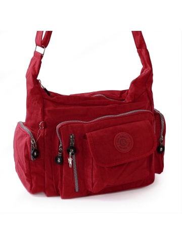 Bag Street Schultertasche Nylon rot ca. 30cm