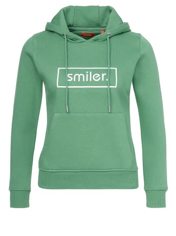 smiler. Kapuzensweatshirt Happy. in grün