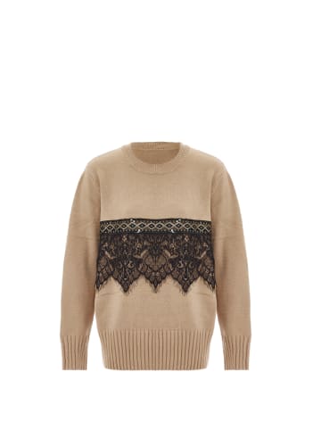 caissa Strickpullover in Beige