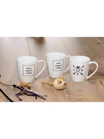 Ritzenhoff & Breker 6er Set Kaffeebecher Mika Mix 360 ml in weiß