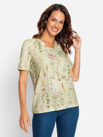 WITT WEIDEN Kurzarmshirt in pistazie-bedruckt