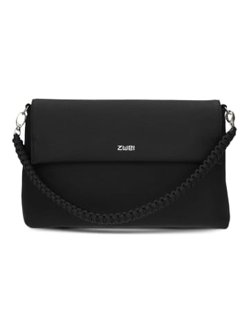 Zwei Yuna Schultertasche 32 cm in nubuk black