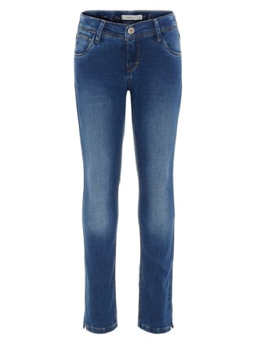 name it Mädchen Slim Fit Stretch Jeanshose in Blau