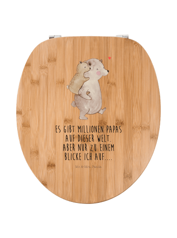 Mr. & Mrs. Panda Klobrille Papa Bär mit Spruch in Braun