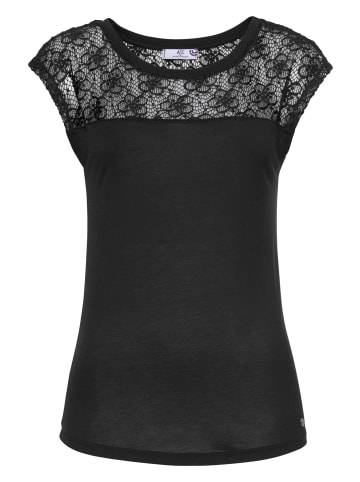 AJC Rundhalsshirt in schwarz