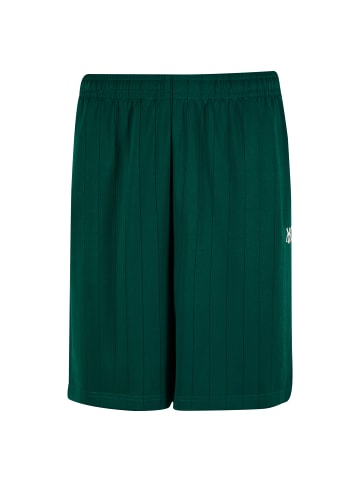 Karl Kani KK Insignia Shadow Pinstripe Soccer Shorts in Dunkelgrün