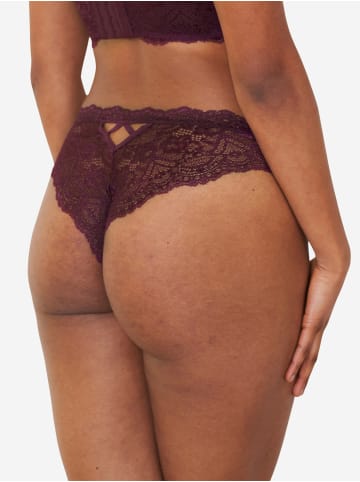 SugarShape Brazilian-Slip Eliana Velvet in maroon