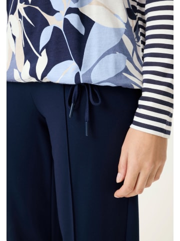 Olsen Langarmshirt Clara in marine mehrfarbig