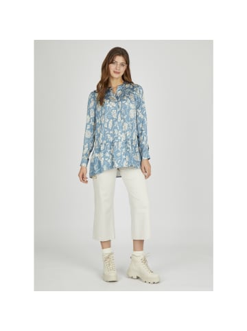 Eve in Paradise Bluse Melina in blau/beige