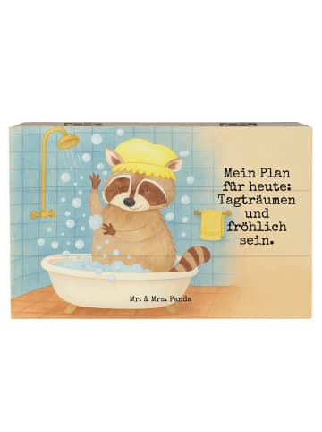 Mr. & Mrs. Panda Aufbewahrungsbox Waschbär Design mit Spruch in Weiß