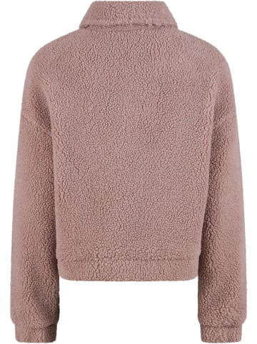 Urban Classics Urban Classics Ladies Short Sherpa Button Jacket in duskrose