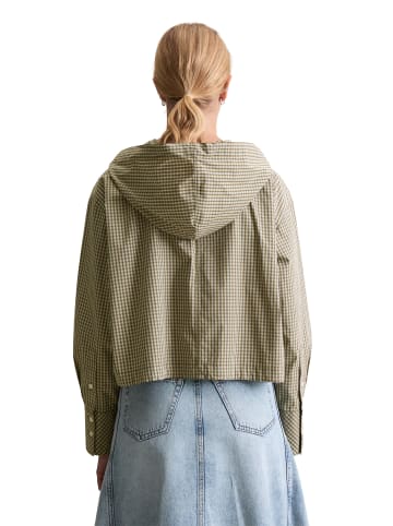 Marc O'Polo DENIM Kapuzenbluse cropped in Dark Green