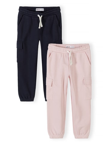 Minoti 2-er Pack Jogger Pants 30FLEECE156 in hellpink