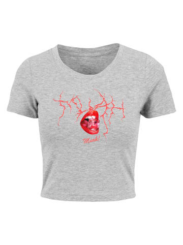 Mister Tee Mister Tee Damen Muah Cropped Tee in grey
