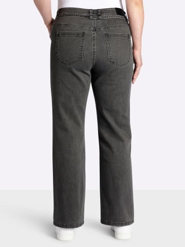 sheego Bootcut-Jeans in grey-denim