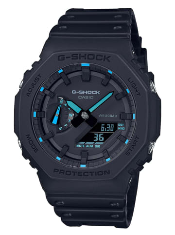 Casio G-Shock Classic AnaDigi Herrenuhr Schwarz/Türkis