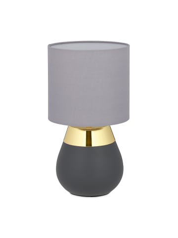 relaxdays Nachttischlampe in Gold - (H)32,5 x Ø 18 cm