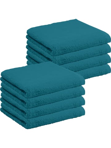 REDBEST Frottier, Leichtfrottier Duschtuch 8er-Pack Oceanside in petrol
