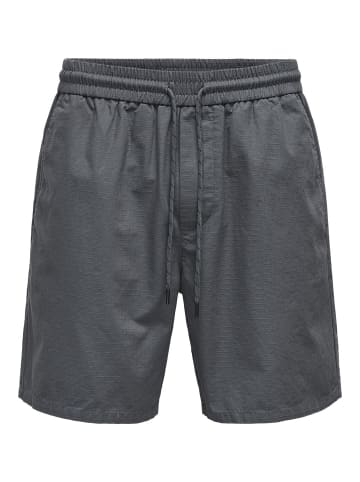 ONLY & SONS Shorts in Grey Pinstripe