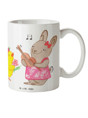 Mr. & Mrs. Panda Tasse Ostern Frühlingsgefühle ohne Spruch in Weiß