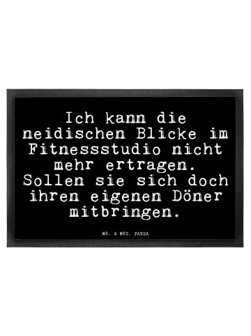 Mr. & Mrs. Panda Fußmatte Ich kann die neidischen... mit Spruch in Schwarz