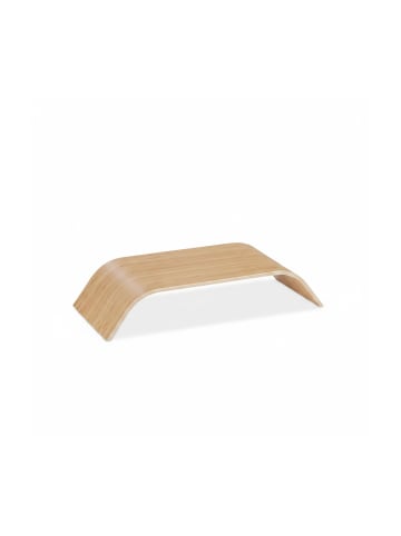 relaxdays 2 x Monitorständer in Natur - (B)52,5 x (H)10 x (T)24 cm
