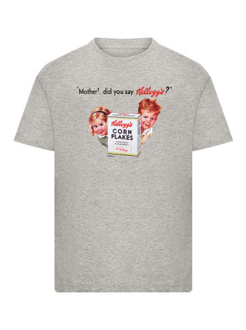 F4NT4STIC T-Shirt Kellogg's Corn Flakes Vintage Kids Advert in grau meliert