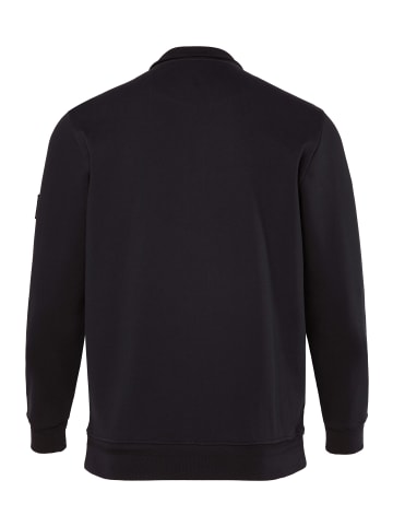 JP1880 Sweatjacke in schwarz