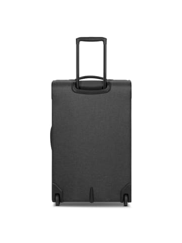 Redolz Essentials 12 2 Rollen Trolley M 67 cm mit Dehnfalte in black