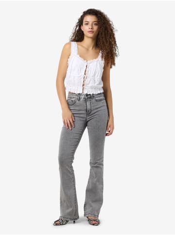 Noisy may Flared Jeans in Light Grey Denim