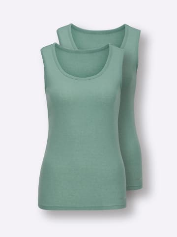 WITT WEIDEN Achseltop in salbei-meliert