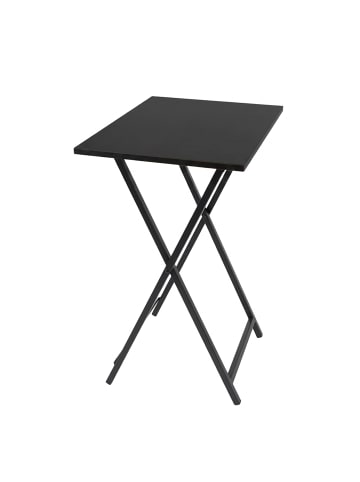 relaxdays Beistelltisch in Schwarz - (B)48 x (H)66,5 x (T)36 cm