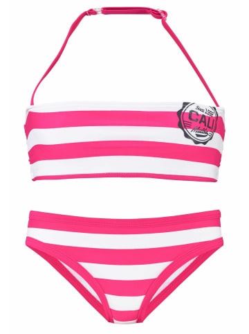 Bench Bandeau-Bikini in pink-weiß