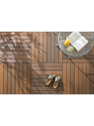 home24 Terrassenfliese Svevo 12er-Set Typ A in Braun
