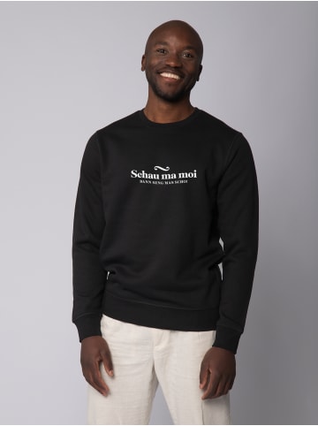 wat? Apparel Sweatshirt Schau ma moi dann seng mas scho in Schwarz