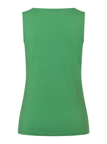 More & More Stretch-Basic-Top, Vorderteil gedoppelt in green