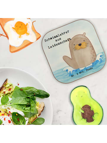 Mr. & Mrs. Panda unterleger Schwimmlehrer Leidenschaft Design mi... in Weiß