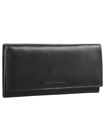 Bruno Banani Geldbörse echt Leder in schwarz